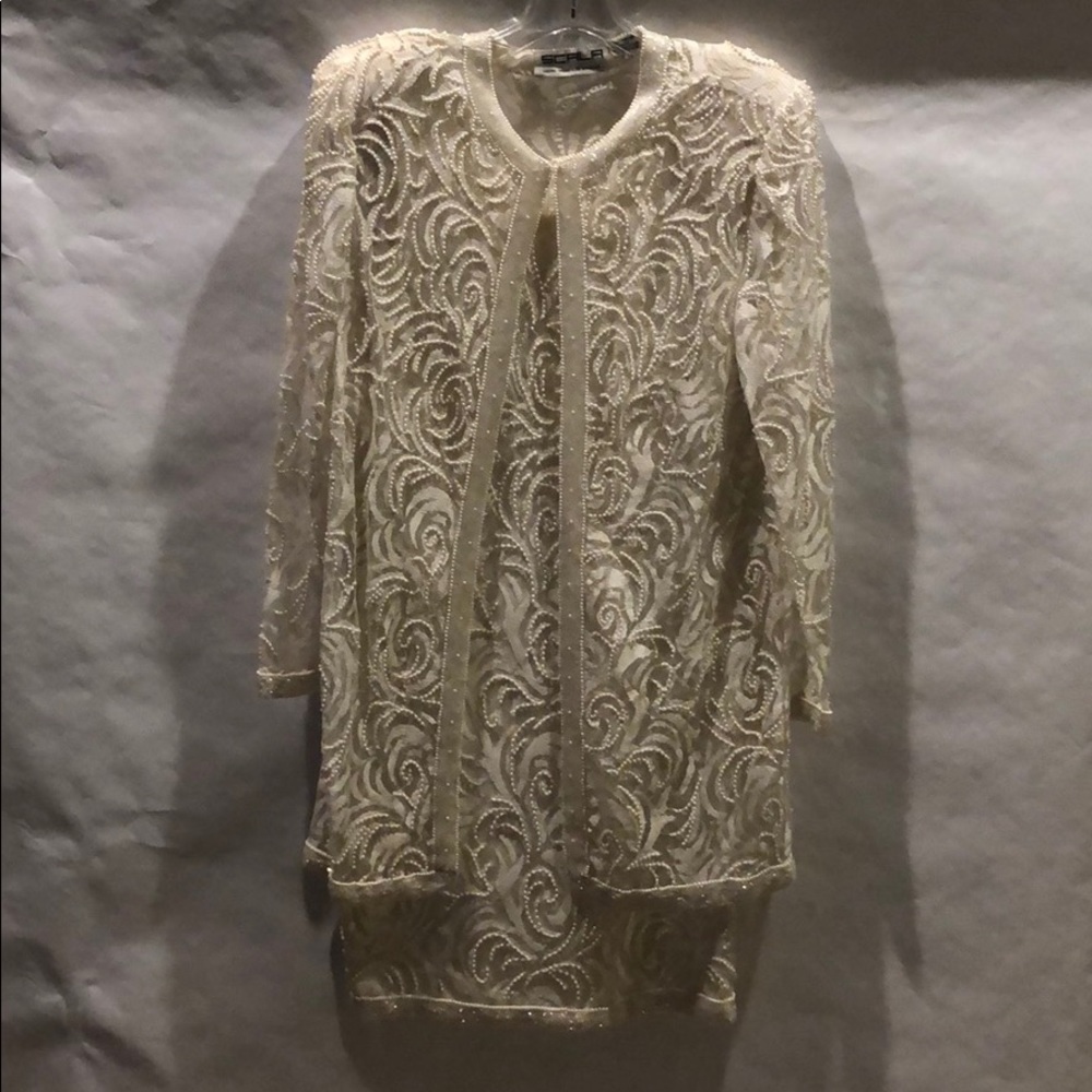 Exquisite Scala vintage beaded dress/jacket.